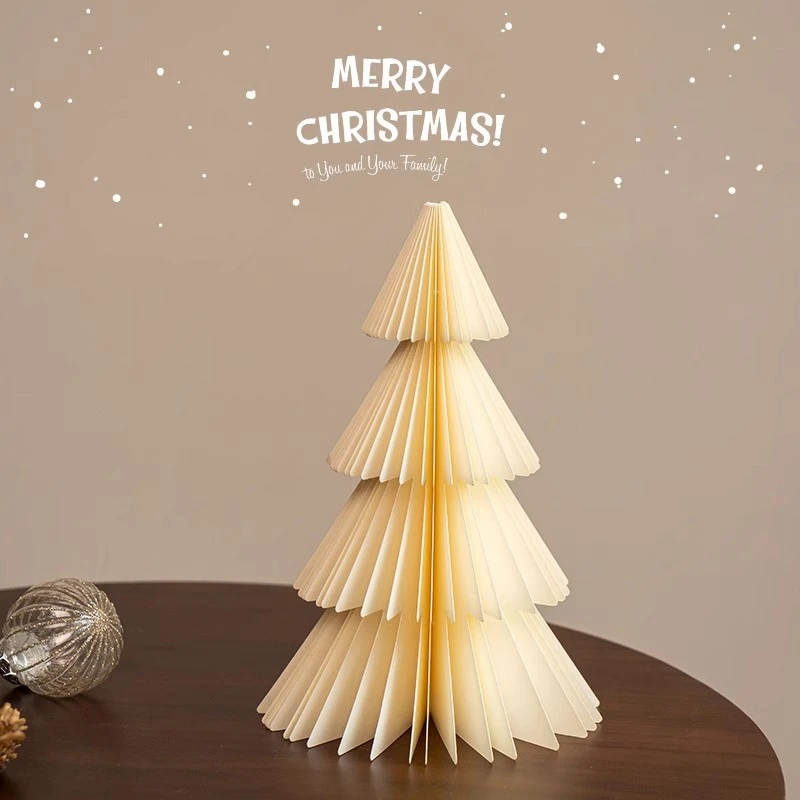 Weihnachtsbaumdekoration 3D Wabenpapier Weihnachtsbaumornamente Neujahrs-Weihnachtsfeier-Deko Weihnachtsbaum-Hängeornament – Detail 6