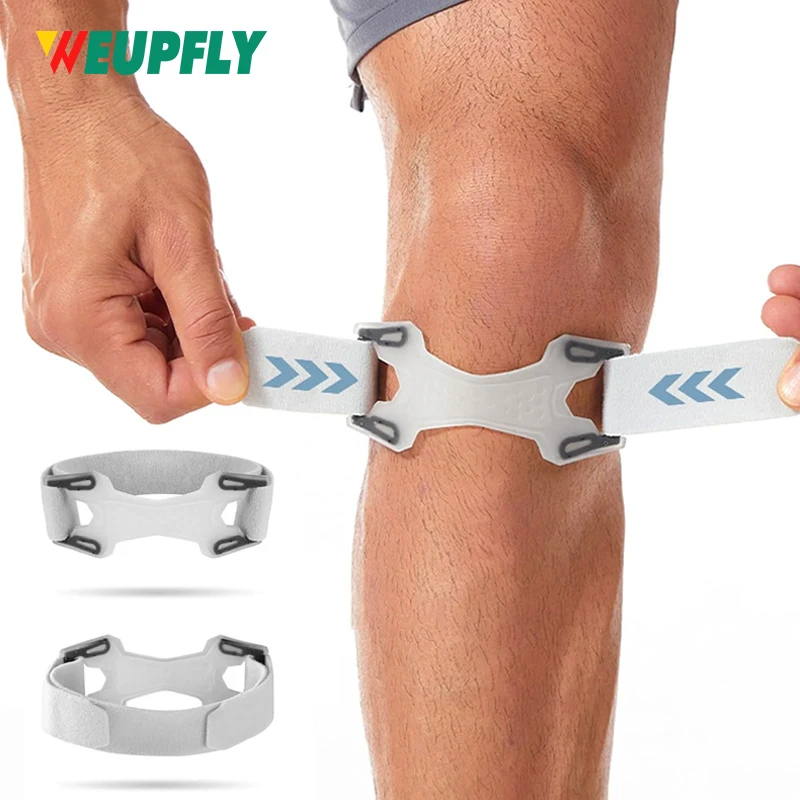 

2 шт., поддерживающий ремень для сухожилий надколенника-регулируемый нескользящий стабилизатор надколенника, наколенник для облегчения боли в коленях, тендинита