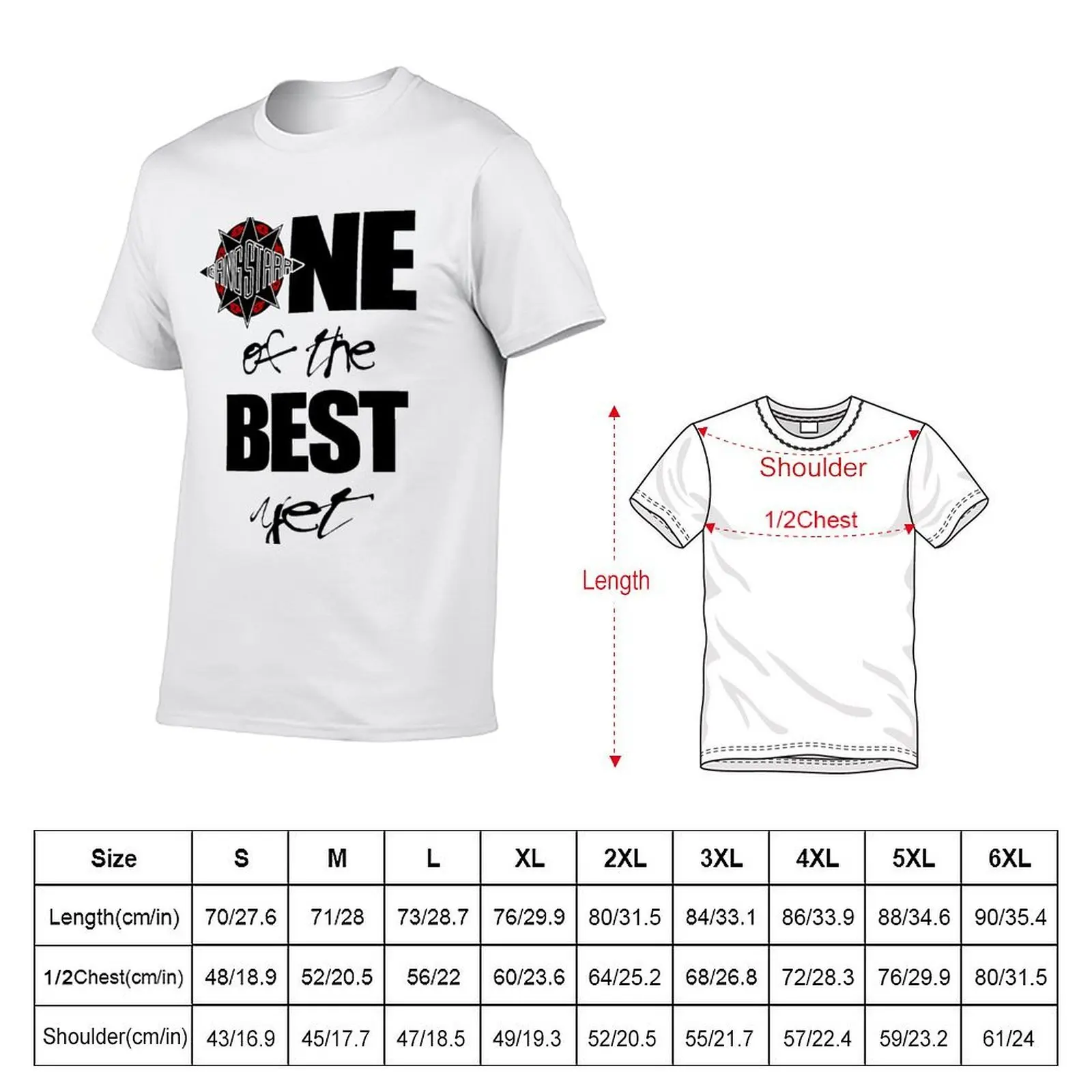 Gang Starr - 1 of the best yet! T-Shirt man t shirt graphic black cotton t-shirt plain for man package T-Shirt