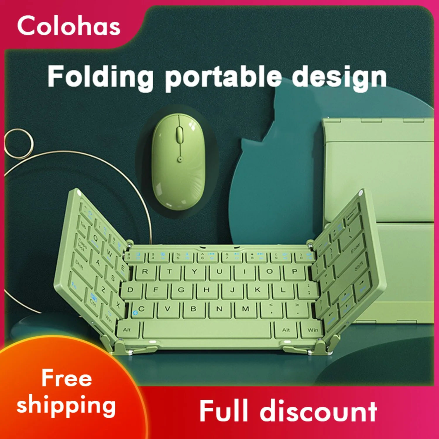 Imagem -01 - Dobrável Teclado Bluetooth sem Fio Portátil Teclado e Mouse Conjunto Teclado Dobrável para Computador de Viagem Ipad Telefone dobravel teclado bluetooth sem fio portatil teclado e mouse conjunto teclado dobravel para computador de viagem ipad telefone 01