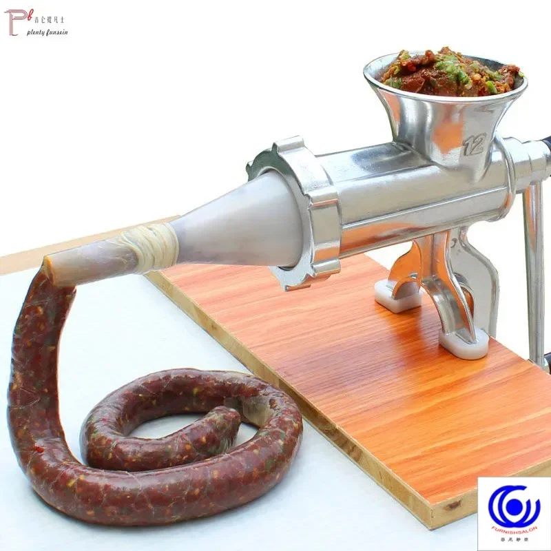 

Manual Mincer Meat Grinder4 in1 Multifunctional Pasta Maker Hand Operated Beef Crusher Sausage Syringe Filler Extruder Enema