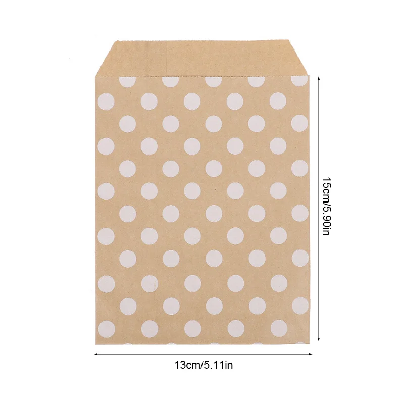 25/50 قطعة كرافت ورقة كاندي كوكي حقيبة شكرا لك الزفاف هدية التعبئة والتغليف حقيبة ضيف تفضل الاطفال حفلة عيد ميلاد لوازم الديكور