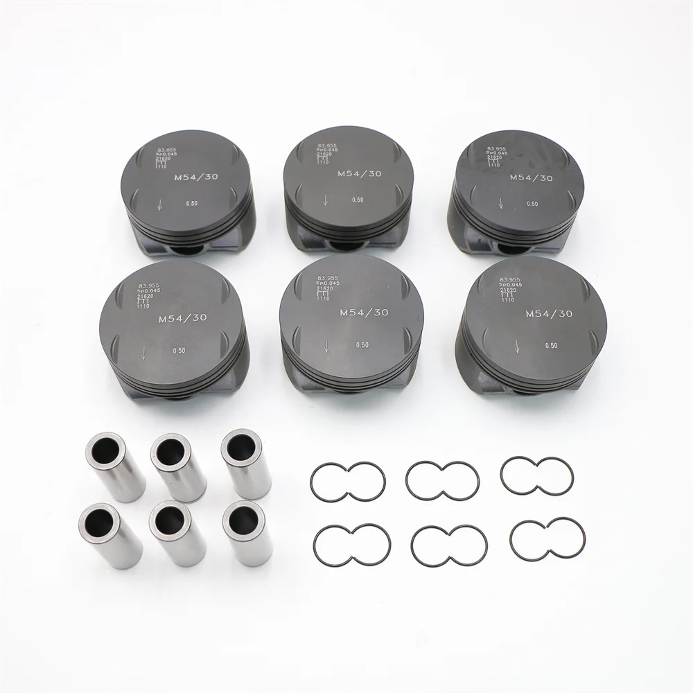 مكبس وحلقة عالية الجودة 11257506223 11257506222 محرك M54B30 لسيارات BMW 5'series 530i, 3' series 330Ci, X5 X5 3.0i