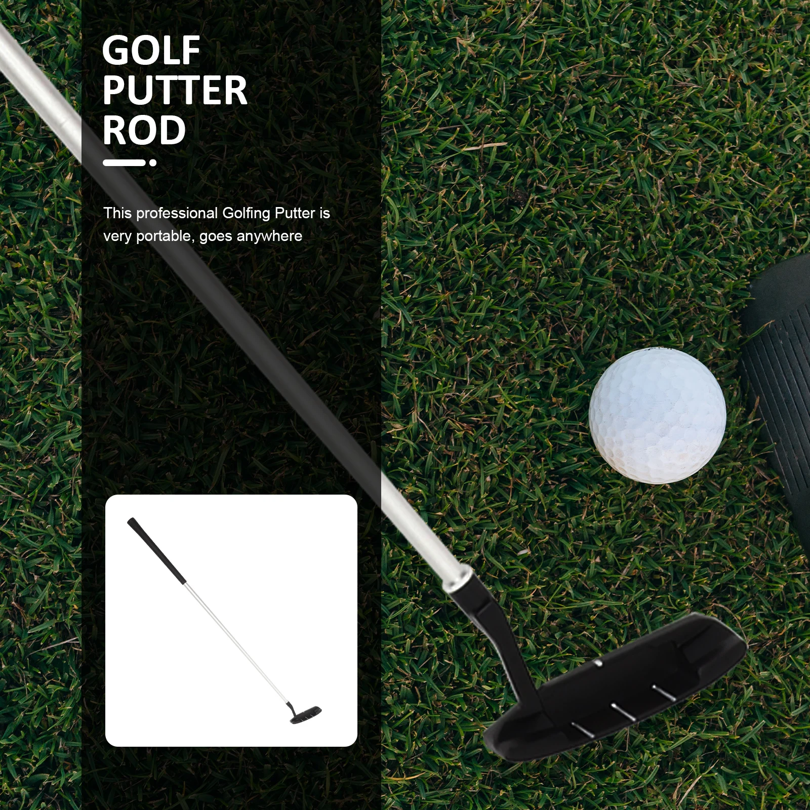 

Golf Putter Metal Golfs Putter Training Aid Portable Metal Folding Practice Equipment Golfs Club Foldable Golfing