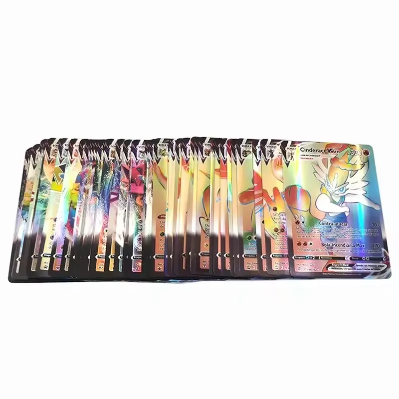 100 pz Carte Pokemon GX Vmax MEGA Charizard Pikachu Carte Pokémon Gioco Battaglia Carte Trading Carte Brillanti Regali Giocattolo