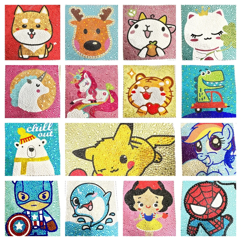 Kibao Diy Creative Handmade Cartoon Picture Stickers Mosaic Home Decoration Diamond Painting