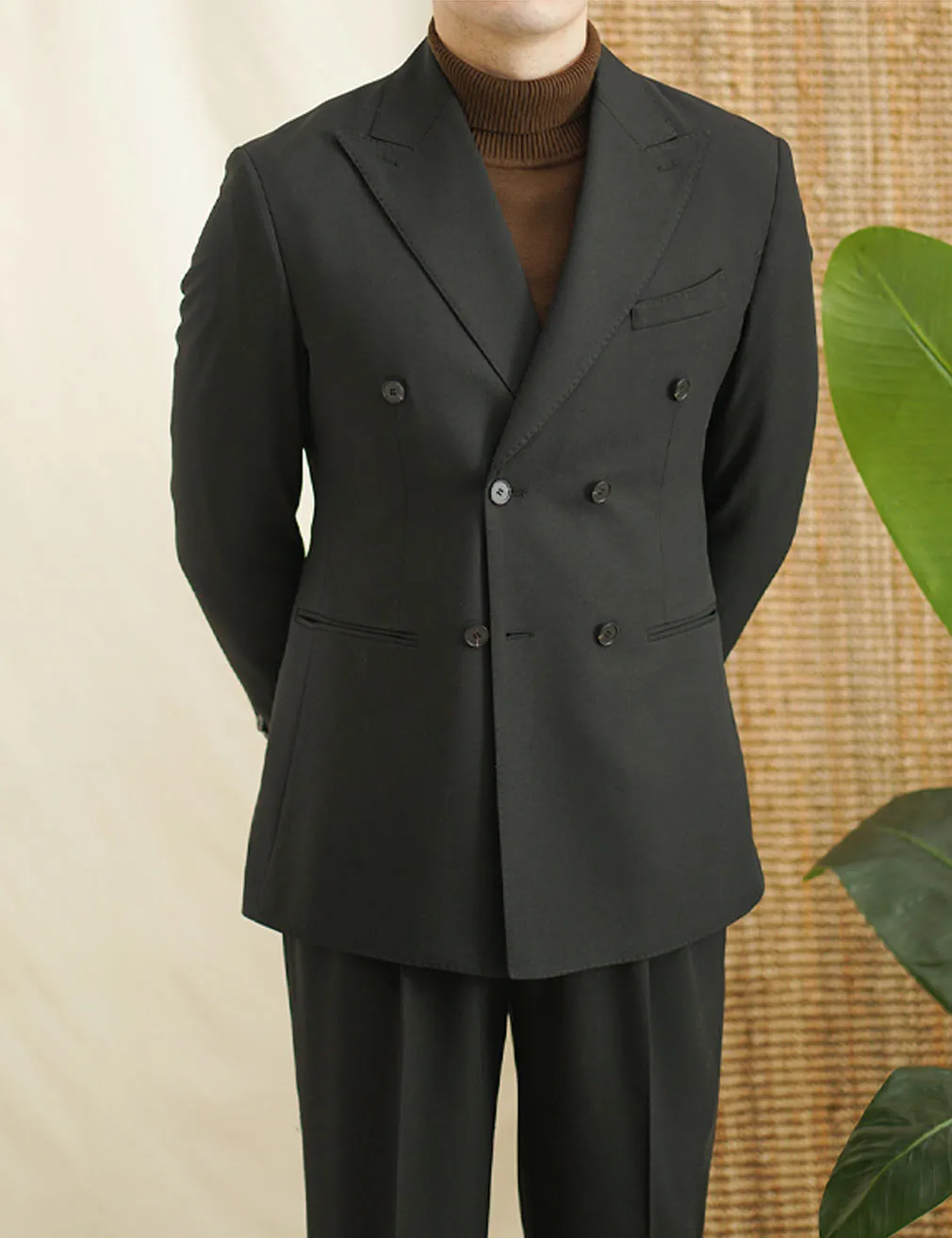 

Summer comfortable leisure linen men's suit 2-piece set Blazer Suit pants Men's customized suit for Banquet Wedding Business