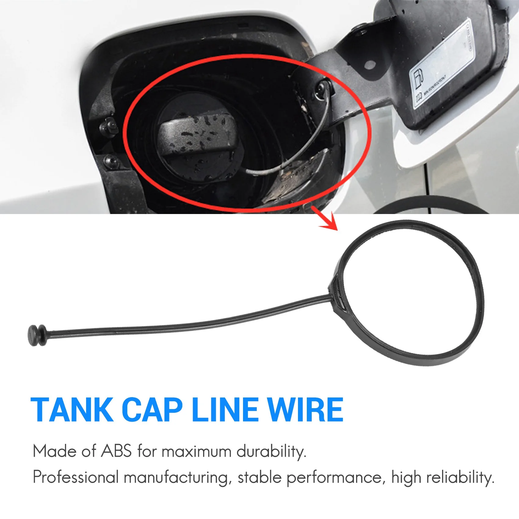 Car Vehicle Fuel Tank Cap Line Wire Car Replace Accessory For BMW-1 3 5 7 Series X1 X3 X4 X5 X6 Z4 16117222391