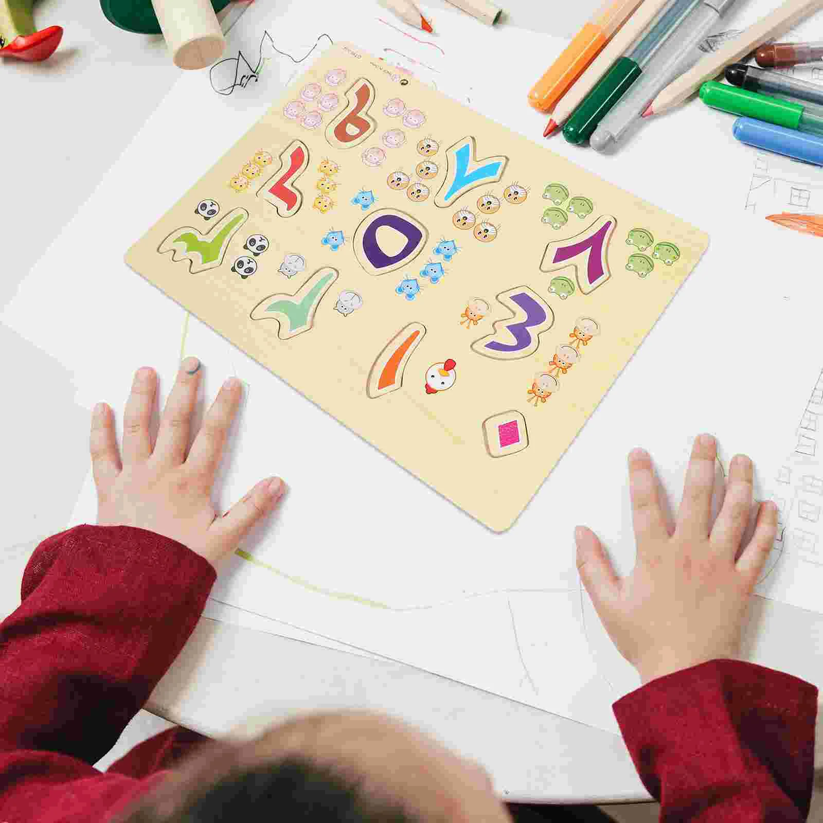 Puzzle Puzzle per bambini Giocattoli in legno per bambini Tabellone per lettere Bambini in età prescolare Corrispondenza per il giocattolo educativo