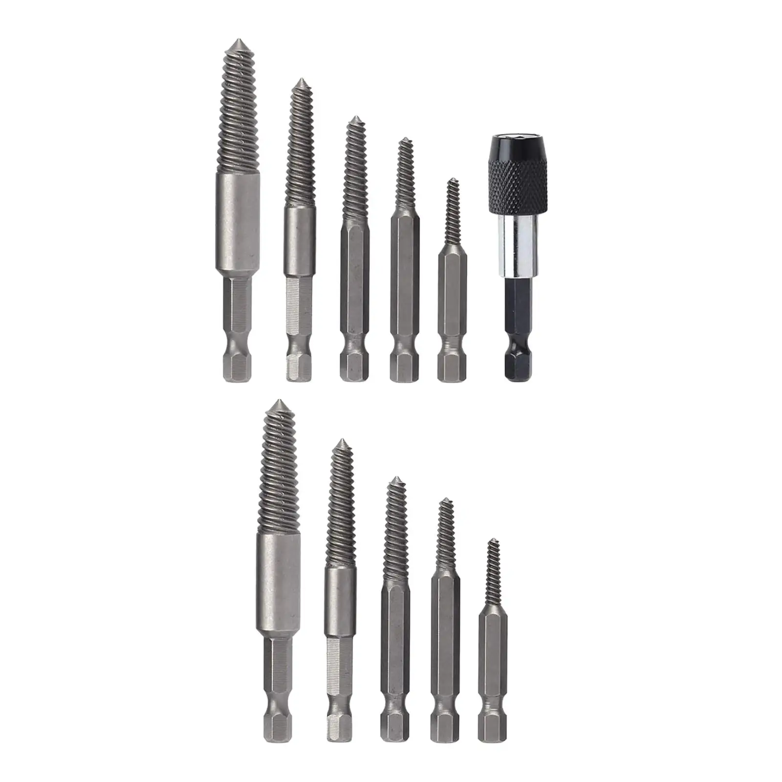 Screw Extractor Set Bolts Remover Removing Broken Studs, Multifunctional Easy Out Bolts, Professional Studs Removal Tools