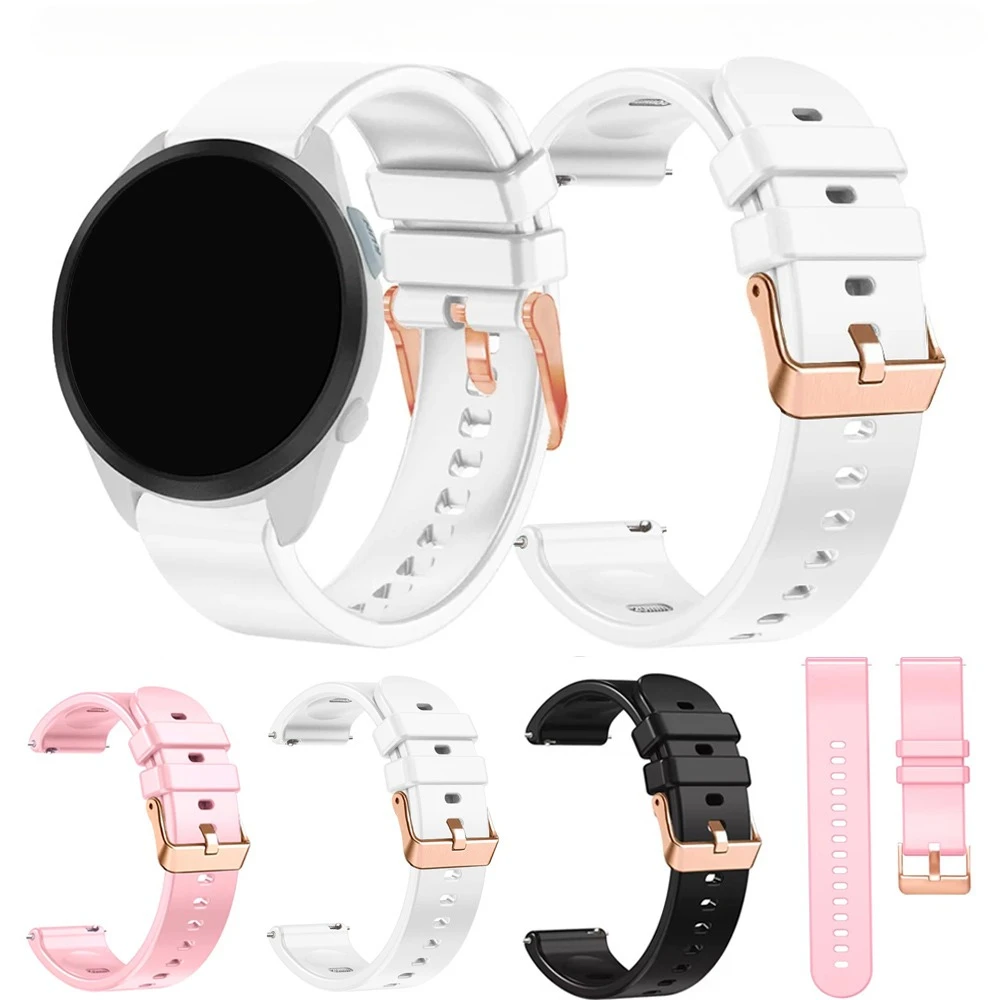 18mm Silikon Armband Für Huawei Uhr GT4 GT5 41mm Ersatz Armband Armband Für Garmin Venu 4 3S vivoactive 3S 4S Armband