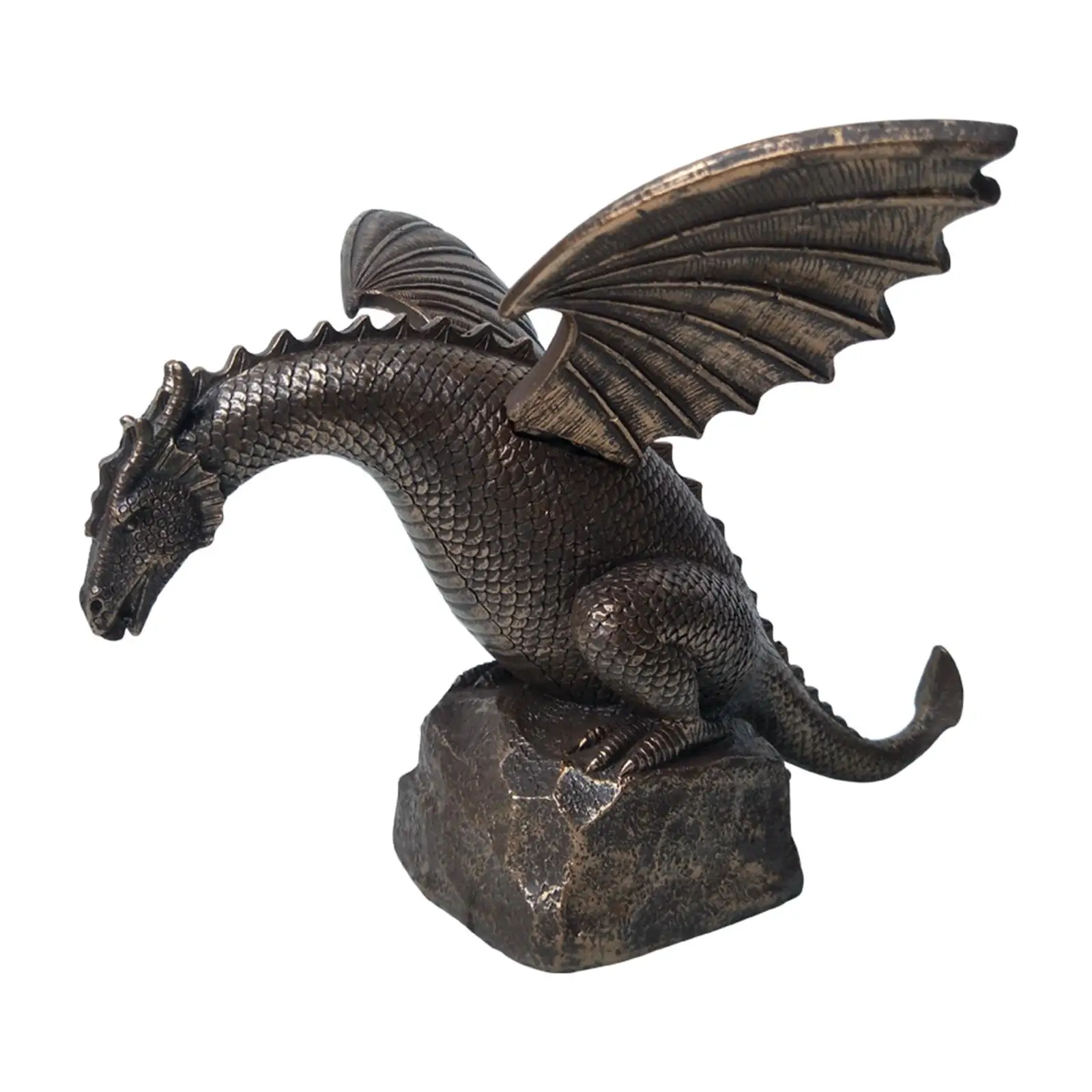 Art Creative Garden Fountain Dragon Statue Sculpture Patio Lawn Decorative