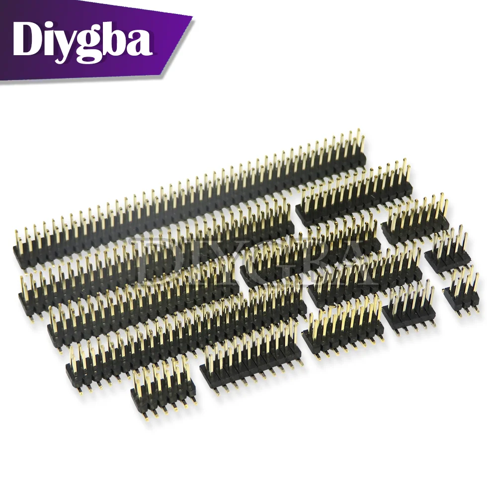 10PCS SMT 1.27mm 1.27 Double Row Male Breakaway PCB Board Pin Header Connector Pinheader 2*3/4/5/6/7/8/10/12/15/20/40p diygba