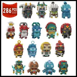 MOC Zeldaed Brickheadz Purah Mineru Rauru Riju Princess Model Building Blocks Game Action Figures Bricks Toys Birthday Gifts