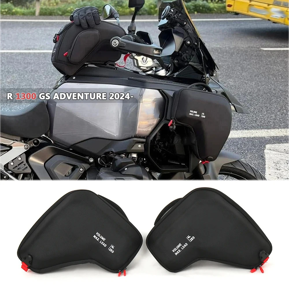 

Motorcycle Radiator Cowl Bags Fairing Left Right Storage Bag Accessories For BMW R1300GS Adventure GS1300 R1300 GS ADV 2024 2025