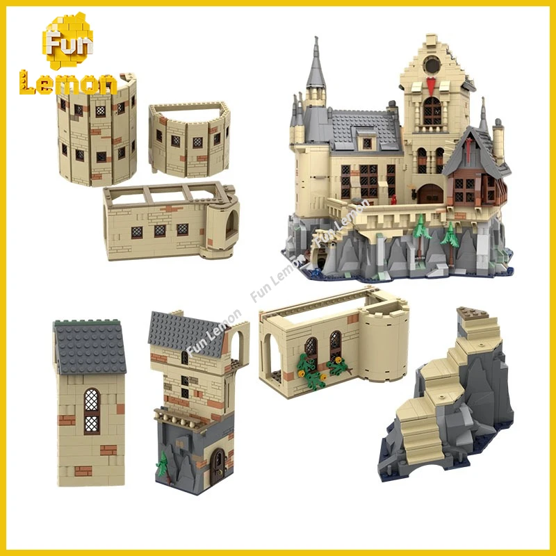 The HP Castle MOC Great Hall Castle Expansion Building Blocks Add-On Set for Collection