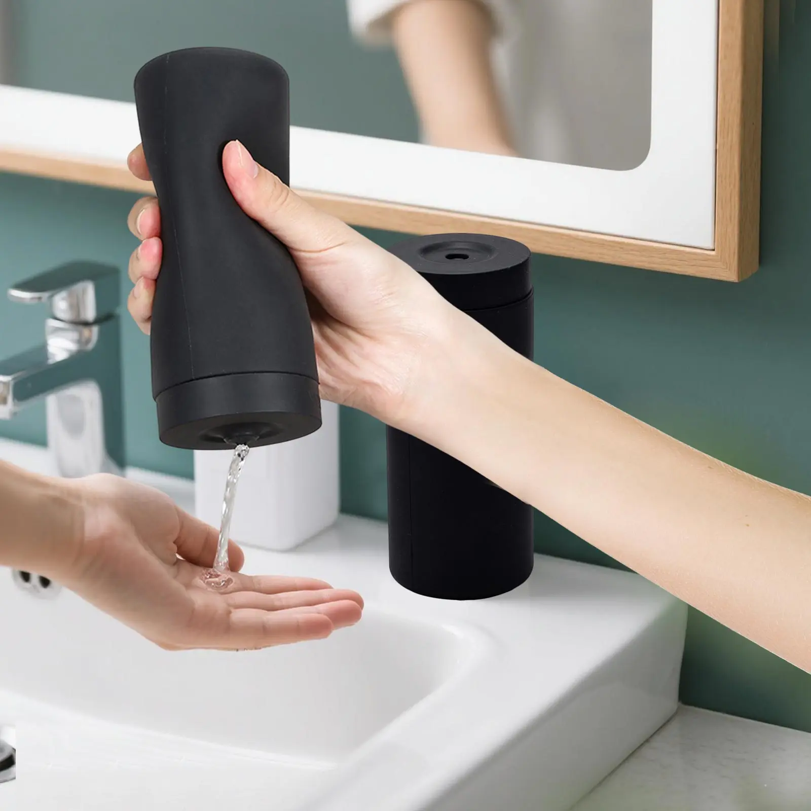 

Household Multifuctional Soap Dispenser For Kitchen Bathroom Squeezing Hand Sanitizer Bottle Convenience Supplies Accessories
