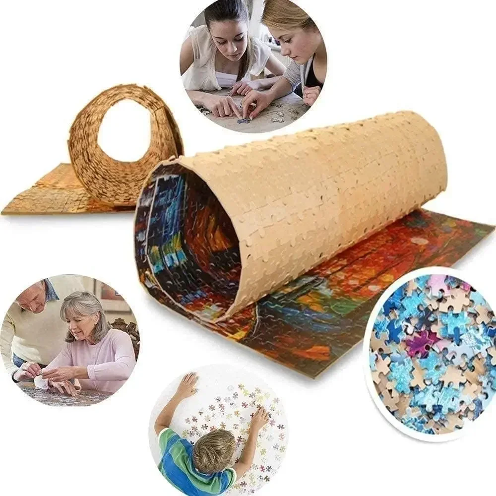 Lovely Beaver 120/300/500/520/1000/1314 Pcs Wooden Jigsaw Puzzles for Livingroom Gameroom Bedroom Family Gathering Activity