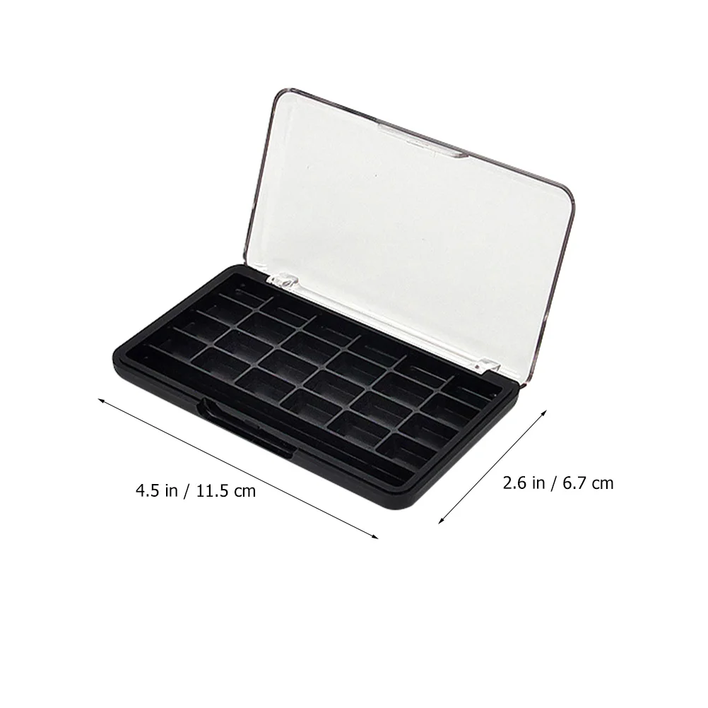 2 Pcs Eye Shadow Tray custodia per ombretti custodie pallet vuoti rossetto tavolozza fai da te sottopiatto Organizer da viaggio in plastica