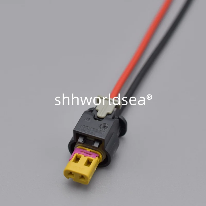1/10PCS 2 Pin/Way Female Oil Pressure Plug Housing Connector With Wire Harness Cable For VW Audi Porsche 4F0973702F 4F0 973 702F