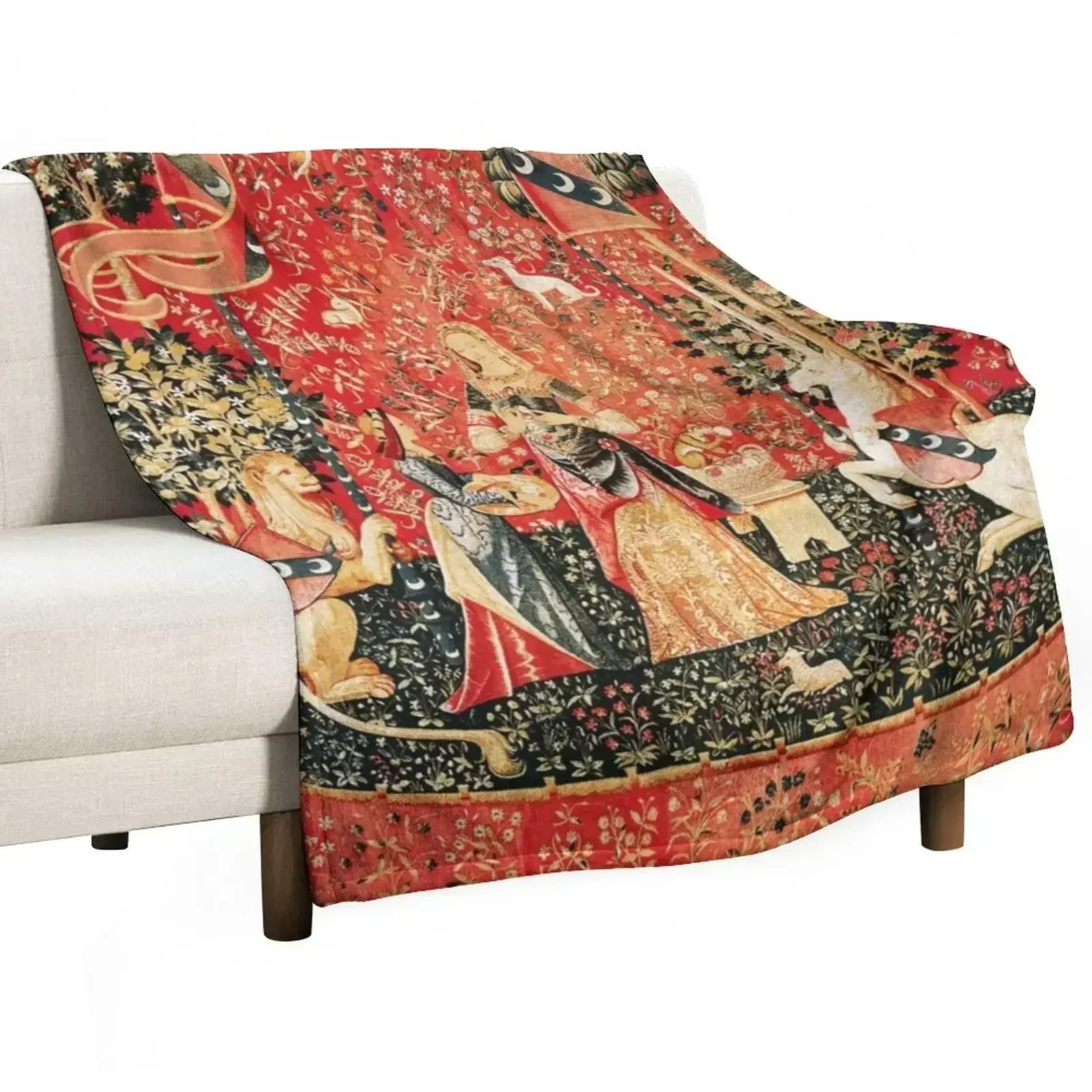 Honeysuckle pattern (1876) by William Morris. Original from The MET Museum. Throw Blanket valentine gift ideas Blankets
