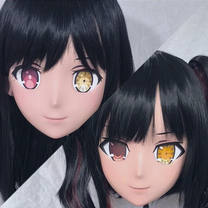 

(GLA003) Customize Character Crossdress Female/Girl Resin Half/Full Head With Lock Cosplay Japanese Anime Role Kigurumi Mask