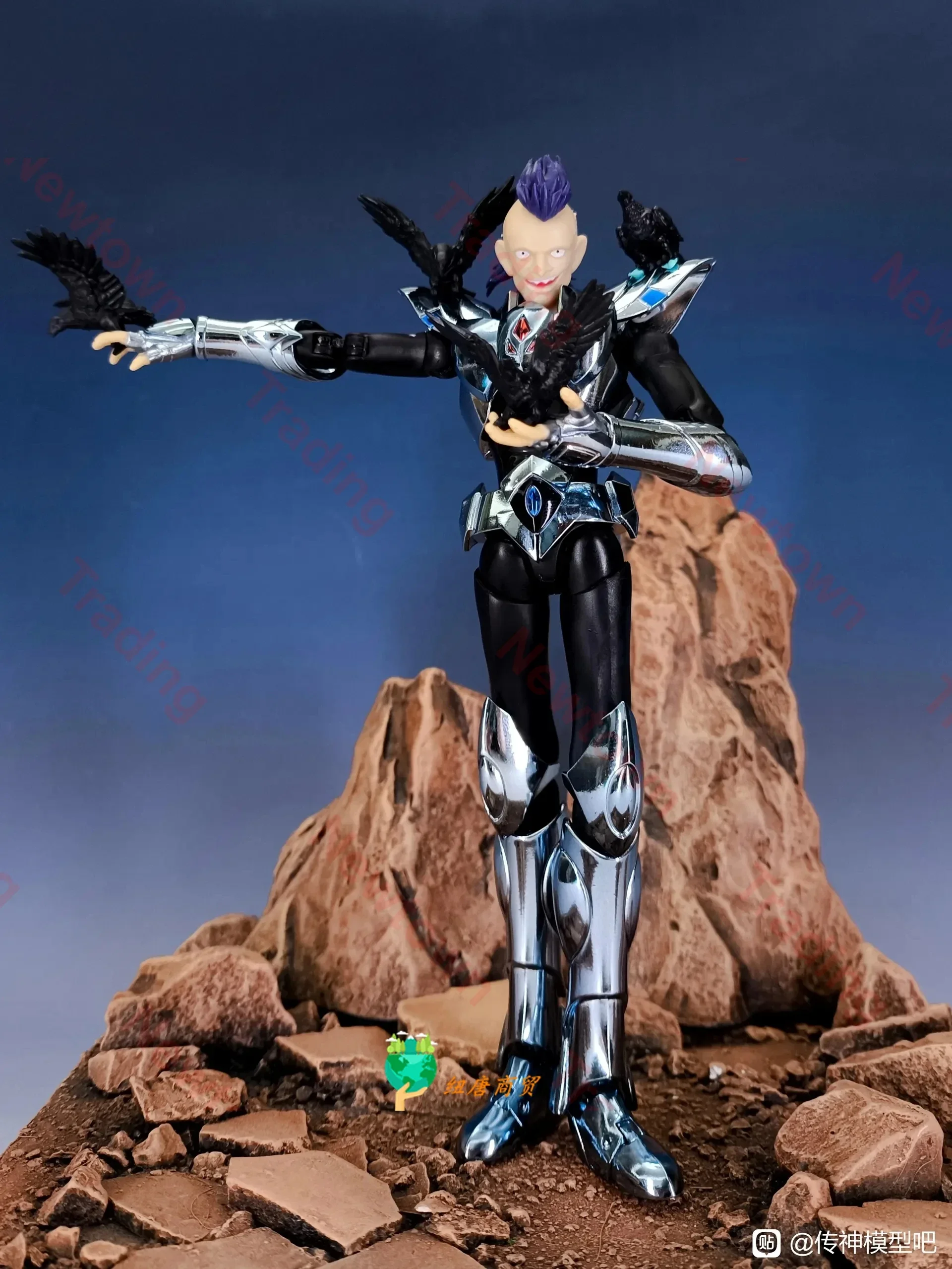 متوفر في المخزون CS Saint Cloth Myth EX Corvus Silver Saint Alloy مجموعة شخصيات الحركة هدية