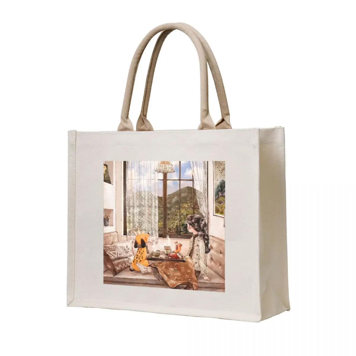 

An Afternoon of sudden delight Tote Bag Canvas bag for women sac pour femme reusable grocery bags foldable reusable bag