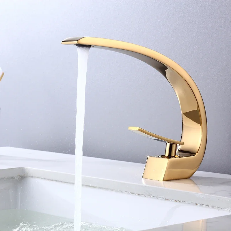 

new Basin Faucet Brass Chrome Faucet Sink Mixer Tap Vanity Hot Cold Water Bathroom sink faucet