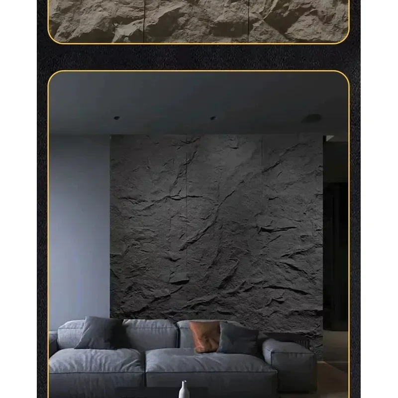 FRP simulation stone mountain rock slab mountain peak stone light-transmitting material background wall atmospheric door