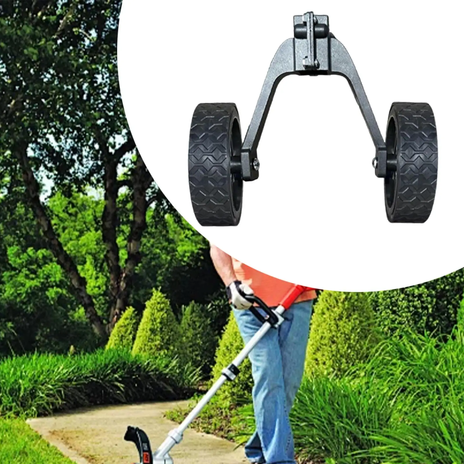 Ruota per decespugliatore Ruota di ricambio per tosaerba per decespugliatore Camminata dietro le parti di riparazione del decespugliatore Facile da installare