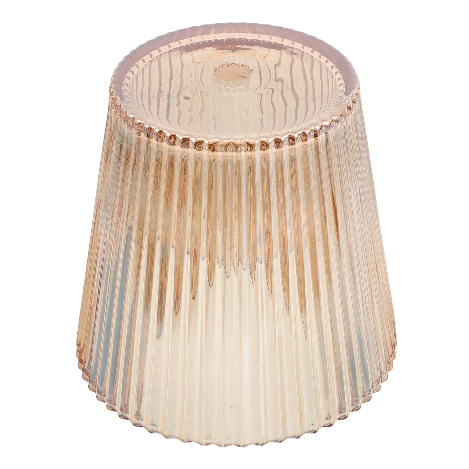 

Glass Lampshade Replacement Decorative Ribbed Design Small Vintage Hanging Light Cover 5 Height for Table Desk Floor Lamps