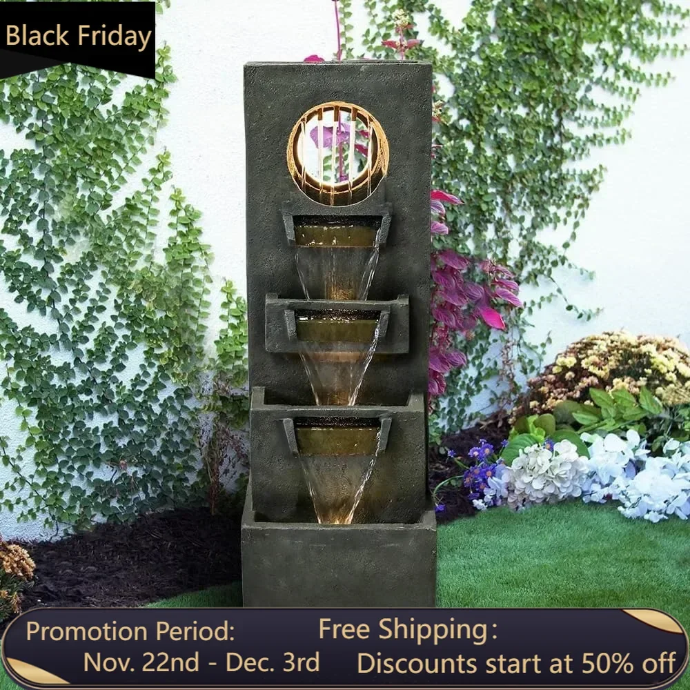 

Dai Outdoor Waterfall Fountain - Tall indoor leisure floor fountain room, 4-story outdoor fountain and indoor waterfall