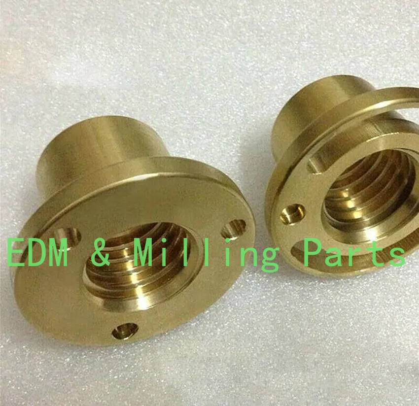 

1Set (2PCS ) CNC Milling Machine Tools Longitudinal Brass Feed Nut X Axis For Bridgeport Mill Part