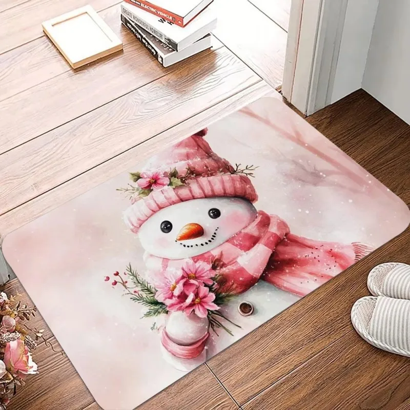 VIKAMA Christmas Tree Light String Door Mat Durable Non Slip Entryway Laundry Room Decor Pet Hair Resistant Mat Home Decor