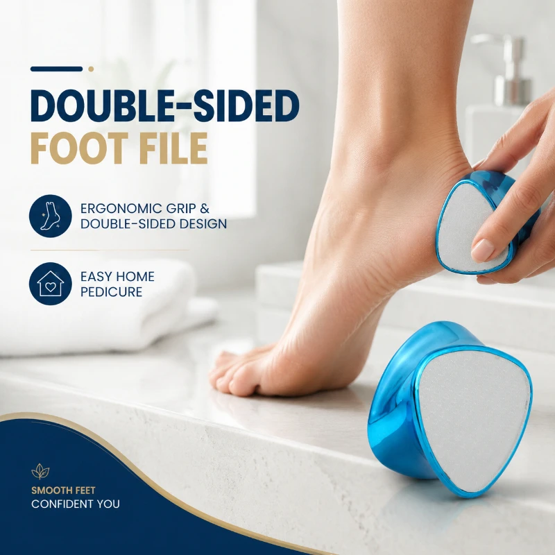 Multi-functional Double-sided Hair Remover Gentle Painless Skin Remover Nano Glass Sanding Skin Remover Double-sided Available