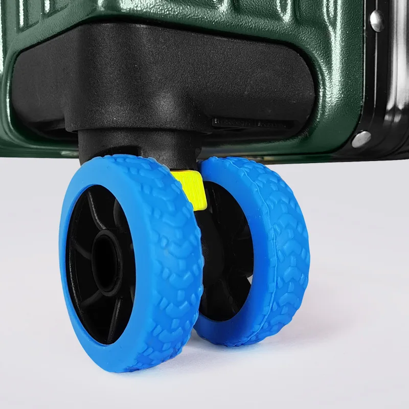 Travel Suitcase Silent Universal Wheels Silicone Wheels Anti-wear Wheel Covers Suitcase Wheel Protection Covers Pull Rods