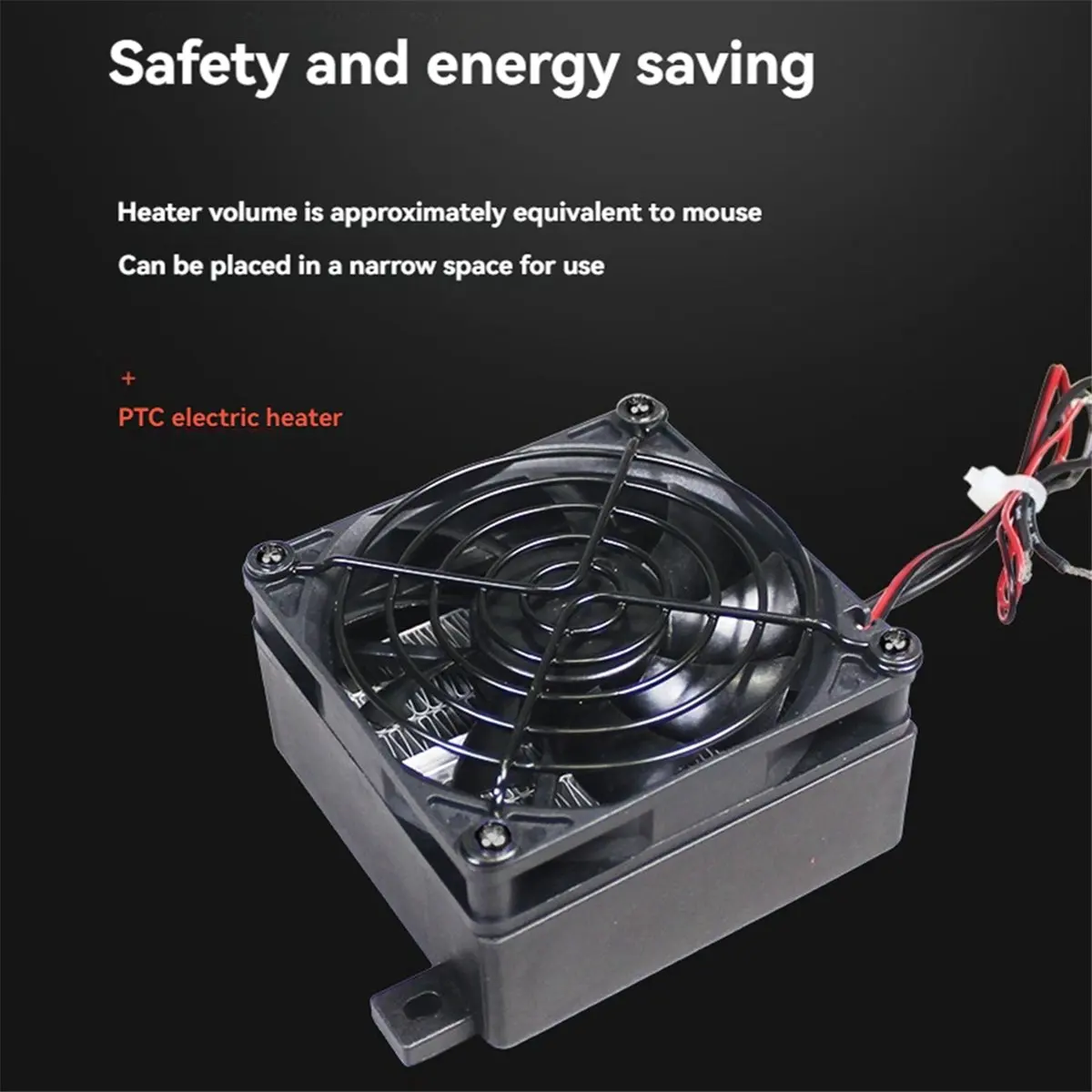 PTC Heater 24V/100W Ceramic Constant Temperature Heater Conductive Type with Fan Insulation Heater High Voltage