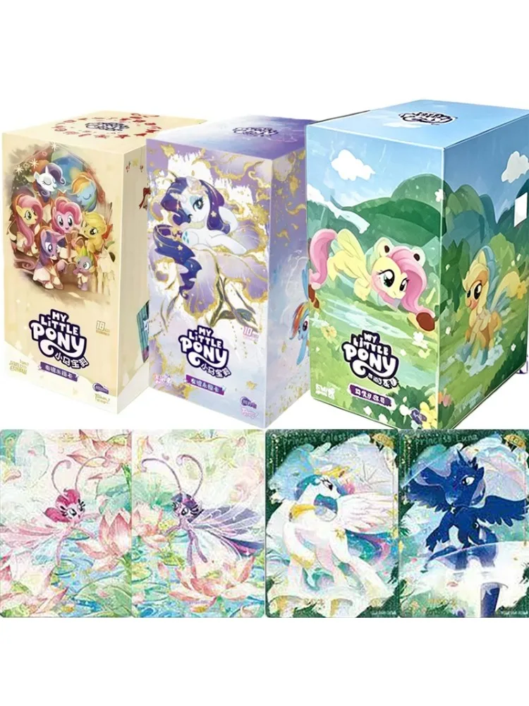 KAYOU My Little Pony Sammelkarten Freundschaft Ewig Serie 12 Mittsommernacht Thema SC Seltene Karten Anime Spielzeug Geschenk