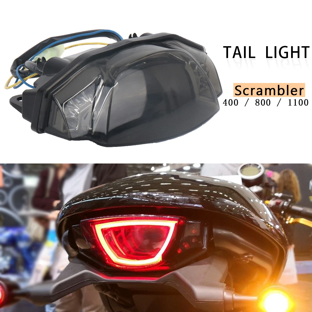 

New Motorcycle Accessories Turn Signals Rear LED Brake Tail Light For Ducati Scrambler 400 800 SCRAMBLER 1100