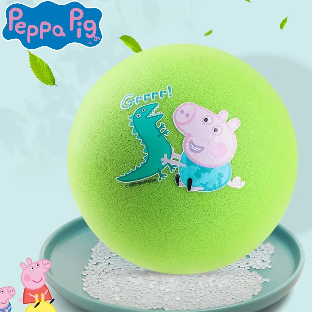 Peppa pig crianças silencioso tapinhas bola brinquedos de alta elasticidade esponja basquete esportes crianças brinquedos indoor silencioso bola jogos festa