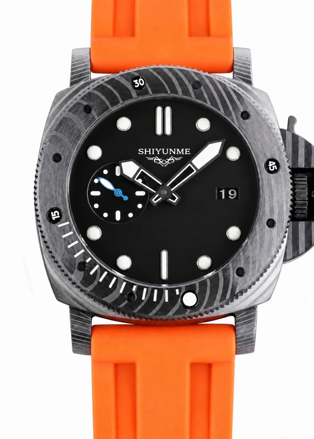 46mm Men's Automatic Mechanical Watch with 904L Stainless Steel Case, Full Functionality, World Time