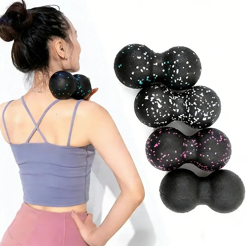 Yoga Peanut Balls Body Massage Fascia Ball Suit Foam Block High Density Muscle Relaxation Lacrosse Ball Fitness Exercise Relieve