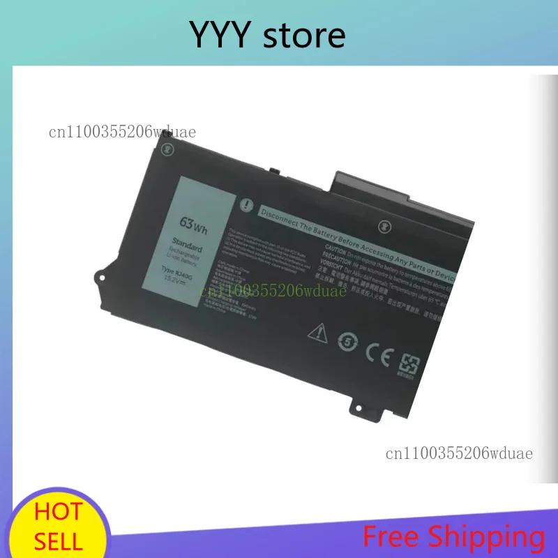 بطارية RJ40G 15.2V 63Wh لأجهزة DELL Latitude 14 5420 15 5520 3560 XPC5H CHKFM FDTCY 9D3YW 758J7 WY9DX M033W 4ICP5/57/79