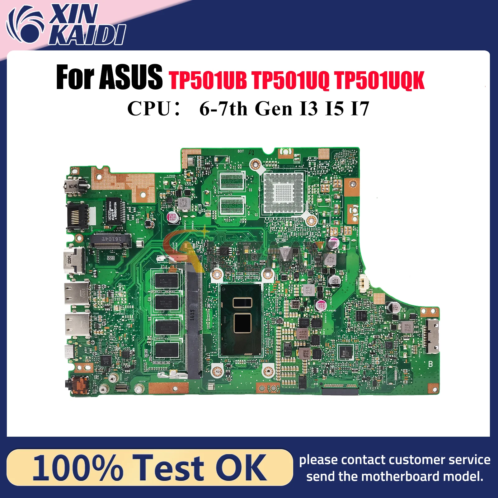 

TP501UA Материнская плата для ноутбука ASUS VivoBook Flip TP501UA TP501UQ TP501UB TP501UQK TP501U Материнская плата для ноутбука с процессором I3 I5 I7
