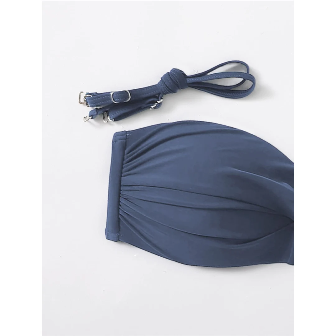 Bikini mit Blumenmuster, Push-up-Badeanzug, Damen-Badebekleidung, zweiteiliges Bikini-Set mit BH-Einlagen, Badeanzug, Badebekleidung, Modell V6296. – Detail 36