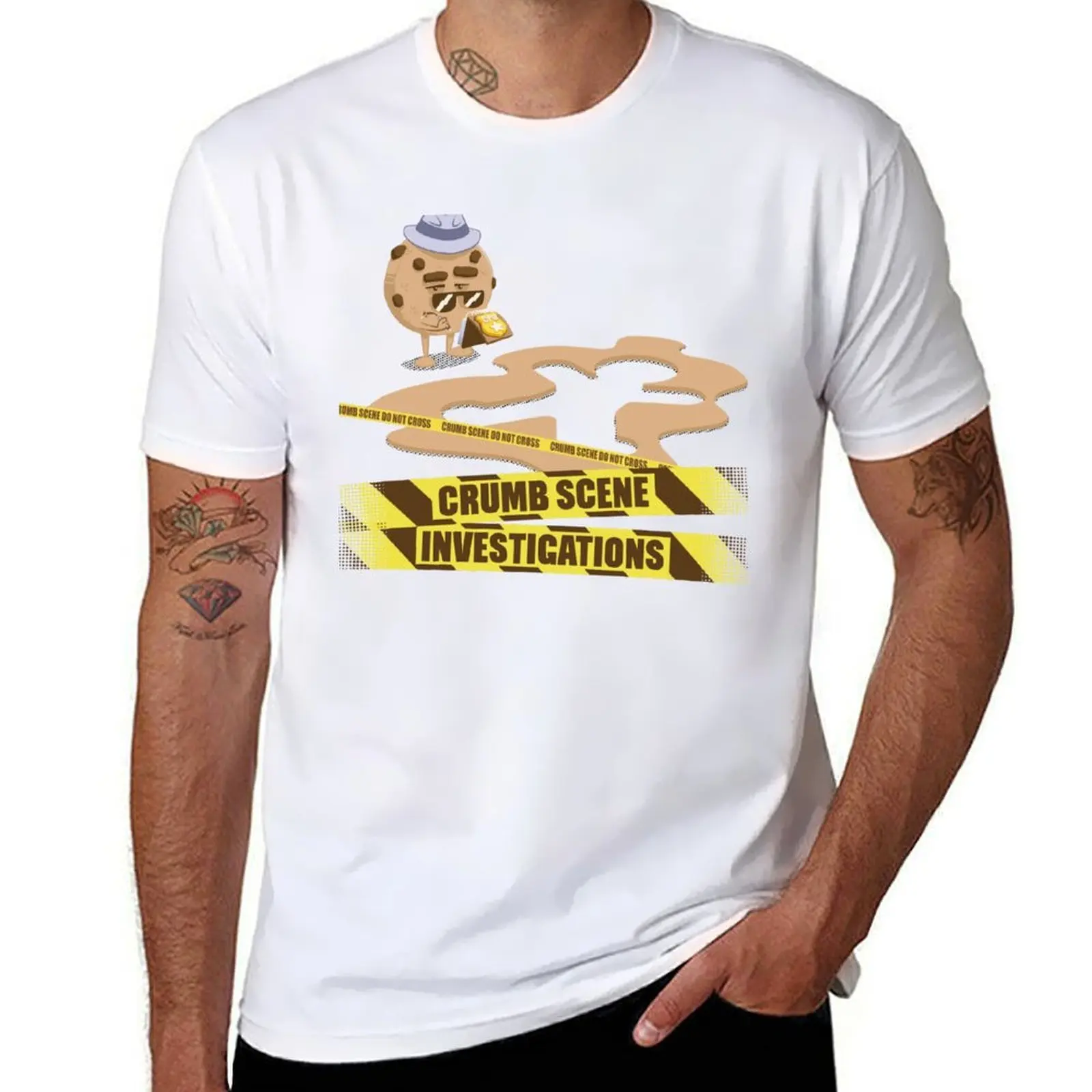 Crumb Scene Investigations: Crumb Tape Variant T-Shirt cotton t shirts high quality man graphic t shirt T-Shirt