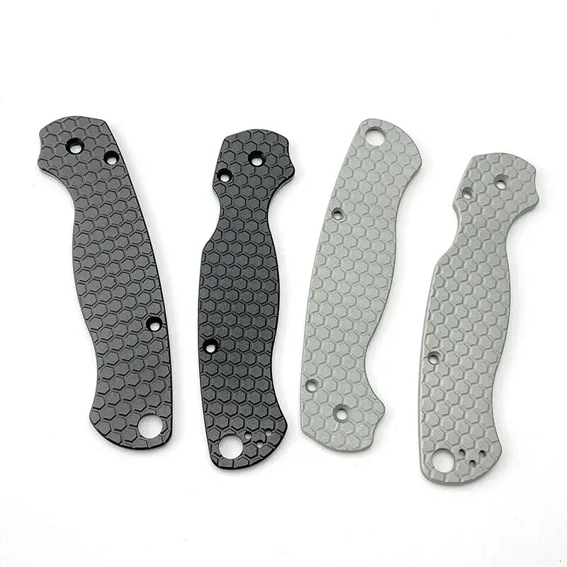 1 Pair Aluminum Alloy Knife Handle Scales for Spyderco C81 Para 2 Folding Knives