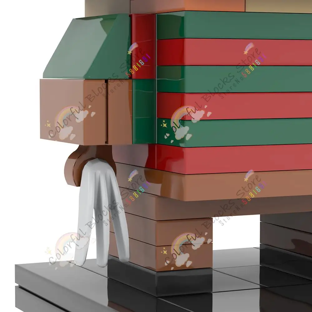 شخصيات سلسلة الرعب MOC اللبنات الفيلم الإبداعي الكرتون الأسطورية عمل نموذج لجسم لتقوم بها بنفسك تجميع الطوب لعب للأطفال #6