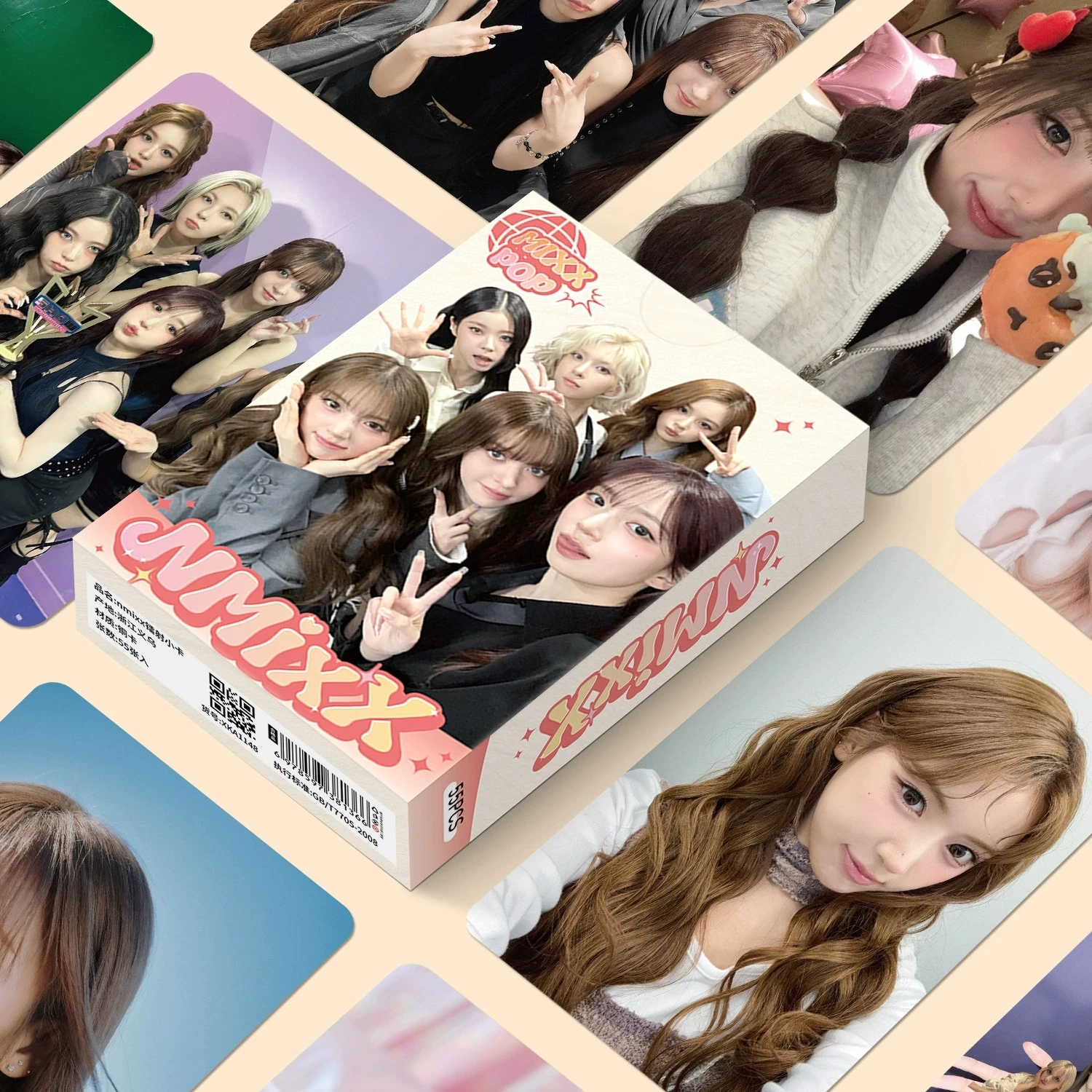 50Pcs/set K-POP NMIXX Laser Small Card Album LOMO Card Photo Album Photo Card Fan Collection Gift LILY KYUJIN Postcard KPOP